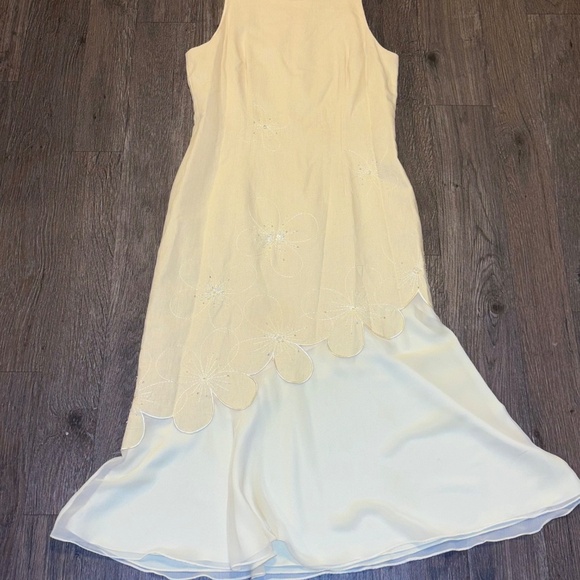 Plaza collection size 10 beautiful yellow long maxi dress - Picture 10 of 10